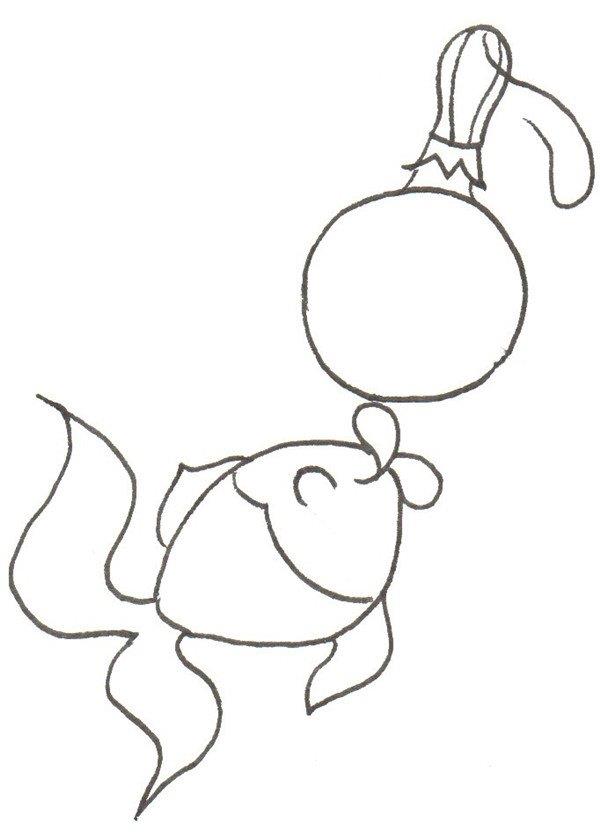 小金鱼的简笔画怎么画 小金鱼的简笔画好看