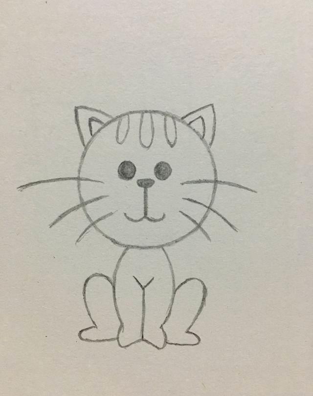 小猫咪简笔画 小猫咪简笔画图片大全