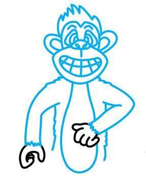 猩猩简笔画 怎么画猩猩简笔画