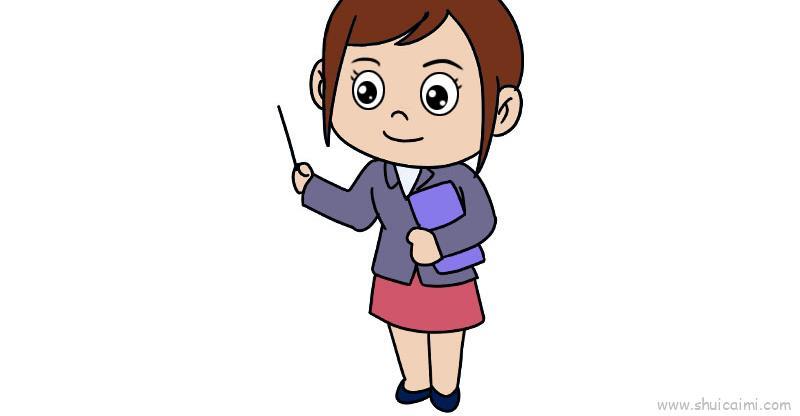 教师节动漫儿童画怎么画 教师节动漫简笔画顺序