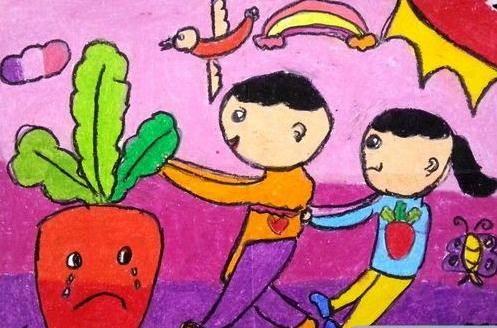 拔萝卜简笔画 拔萝卜简笔画场景图
