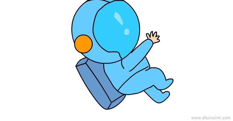宇航员儿童画怎么画 宇航员简笔画图片