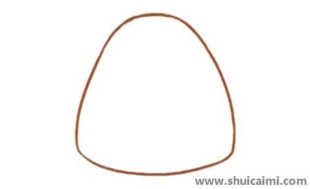 彩色袋鼠儿童简笔画