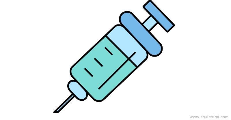 医用针儿童画怎么画 医用针简笔画好看