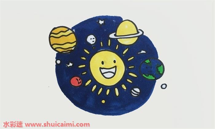 八大行星怎么画 八大行星简笔画简单又漂亮彩色