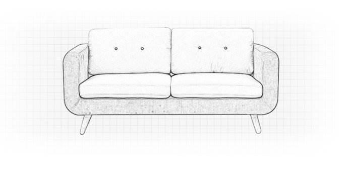 沙发简笔画 沙发简笔画立体