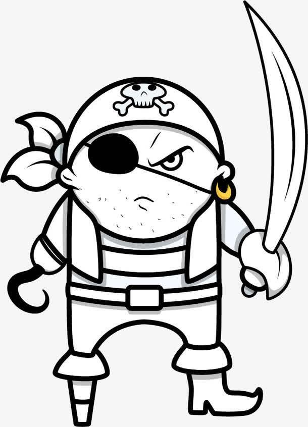 海盗简笔画图片大全 海盗简笔画图片大全大图