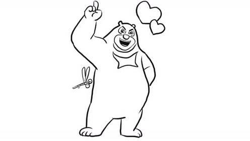 熊大简笔画图片 熊出没之熊大简笔画