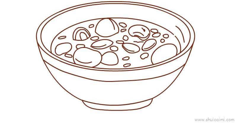 腊八粥儿童画怎么画 腊八粥简笔画简单