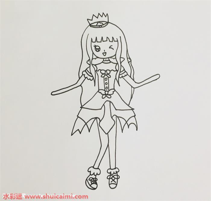 白光莹怎么画 白光莹简笔画步骤