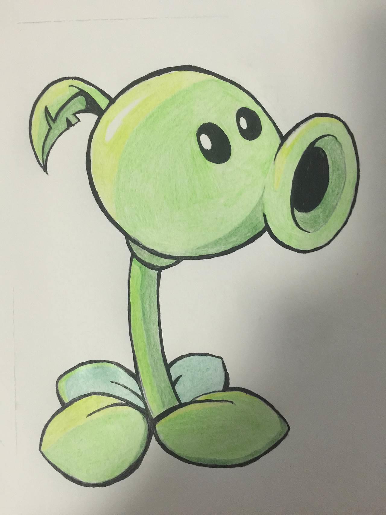 豌豆简笔画 豌豆简笔画怎么画