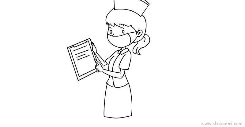 护士儿童画怎么画 护士简笔画好看