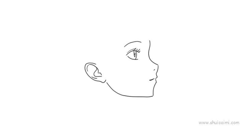 侧脸儿童画怎么画 侧脸简笔画图片