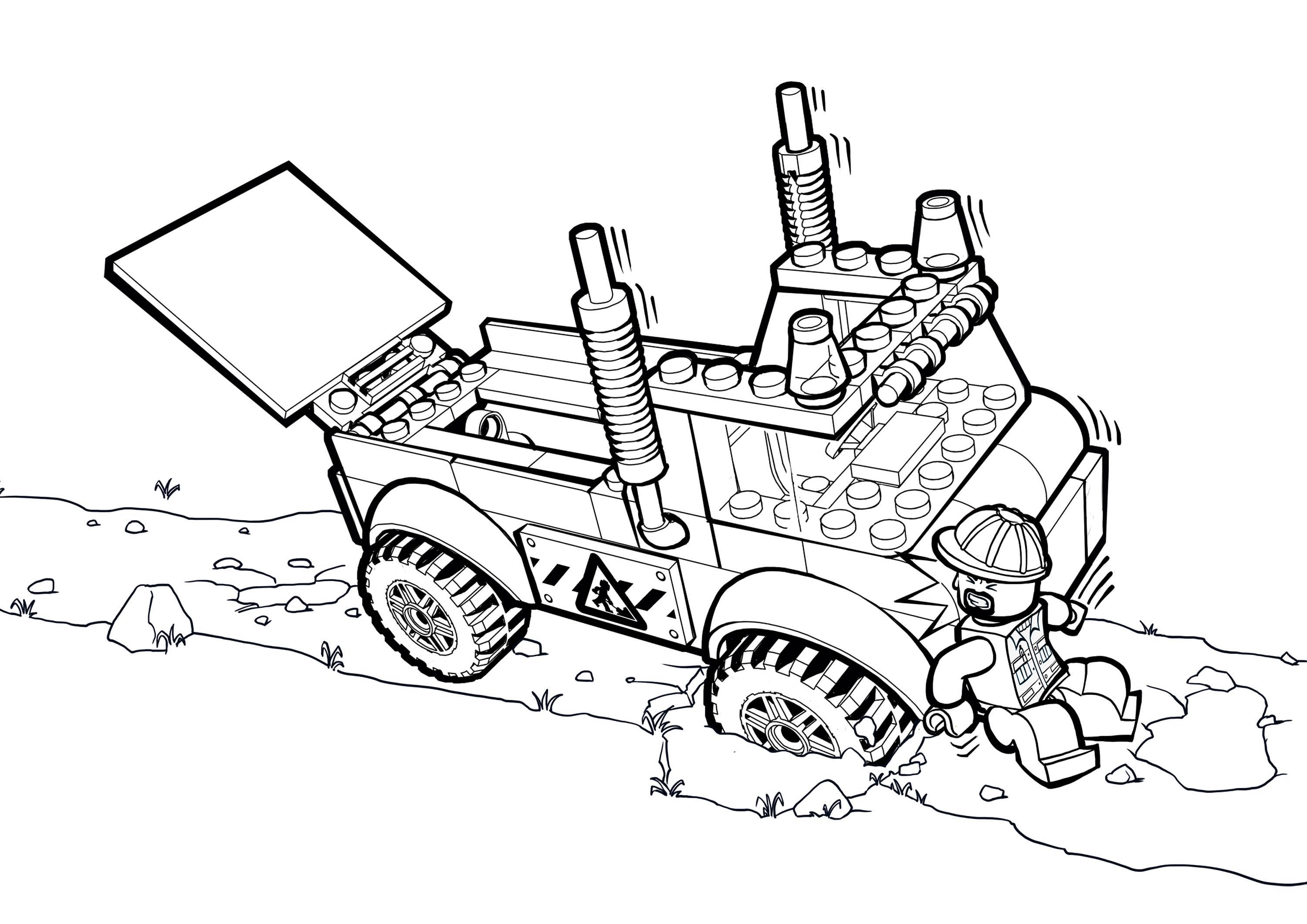 迷你乐高汽车简笔画 迷你乐高小汽车怎么画