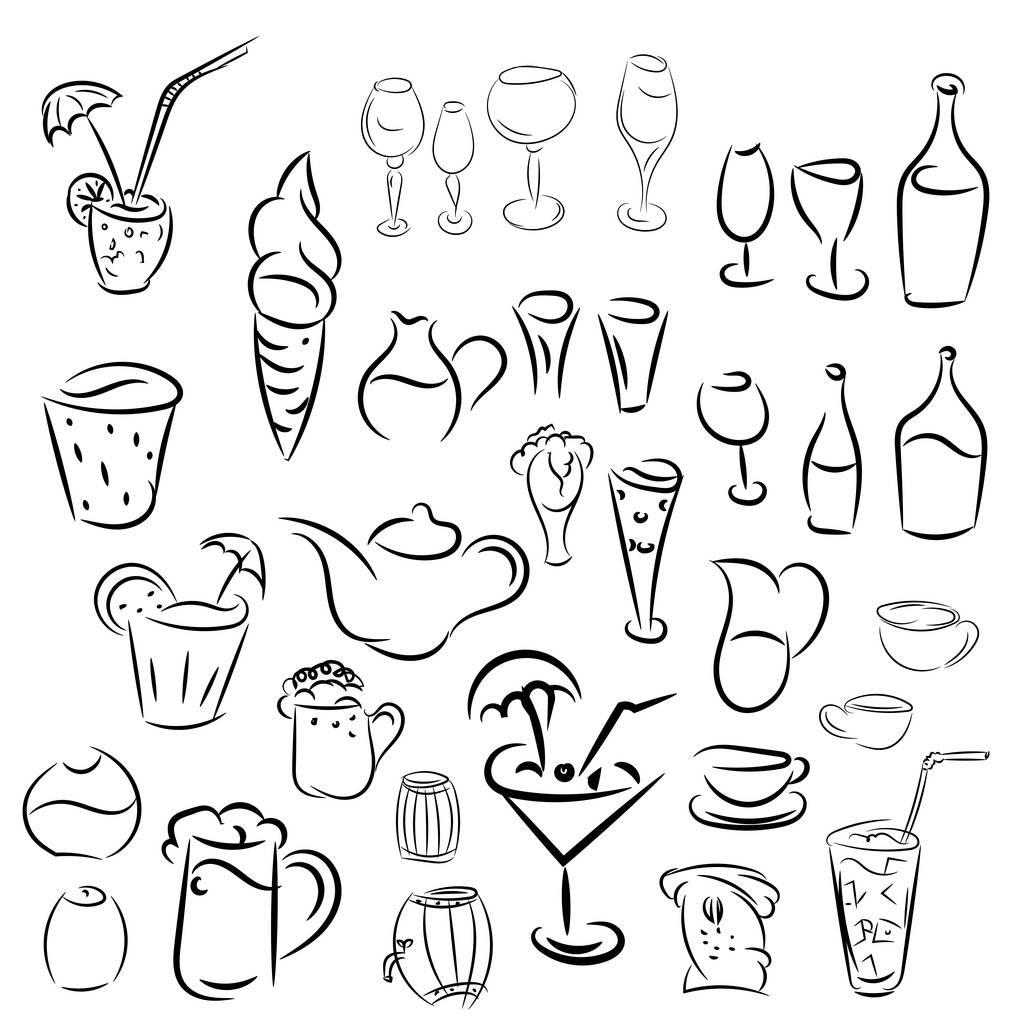 静物简笔画 静物简笔画组合