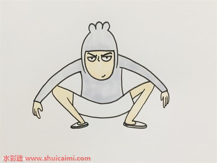 伍六七简笔画怎么画？刺客伍六七简笔画图解教程