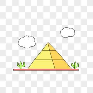 金字塔简笔画 金字塔简笔画图片大全彩色