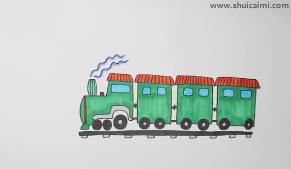 火车简笔画怎么画 火车简笔画图片大全