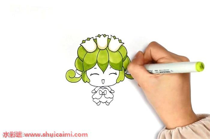 铃兰花精灵王怎么画 铃兰花精灵王简笔画漂亮