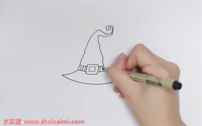 万圣节帽子怎么画 万圣节帽子简笔画步骤图