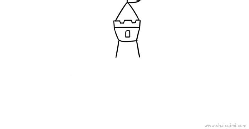城堡儿童画怎么画 城堡简笔画图片大全