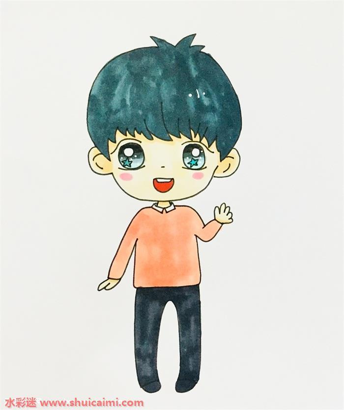 q版王源怎么画 q版王源简笔画简单易画彩色