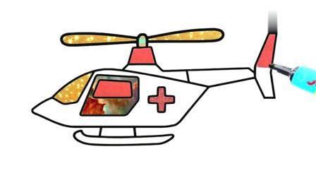 直升飞机简笔画 直升飞机简笔画儿童简笔画