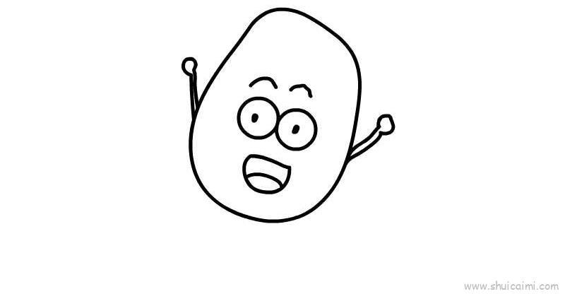 土豆儿童画怎么画 土豆简笔画图片大全