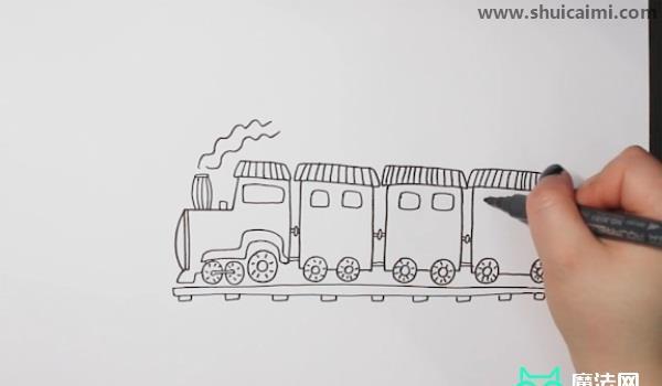 火车简笔画怎么画 火车简笔画图片大全