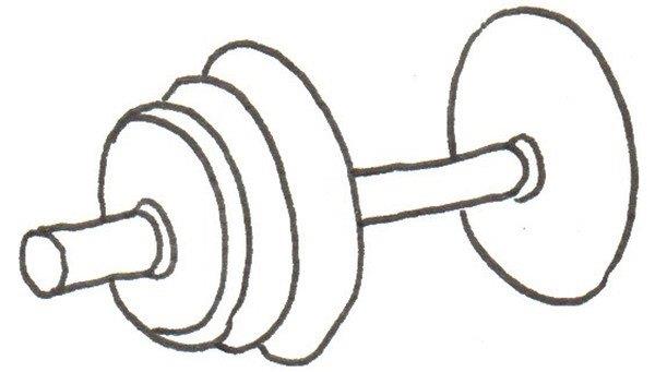 杠铃的简笔画怎么画 杠铃的简笔画图片大全