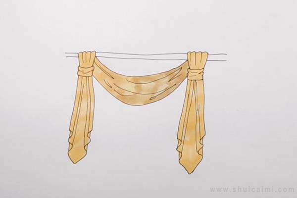 窗帘简笔画怎么画 窗帘简笔画简单
