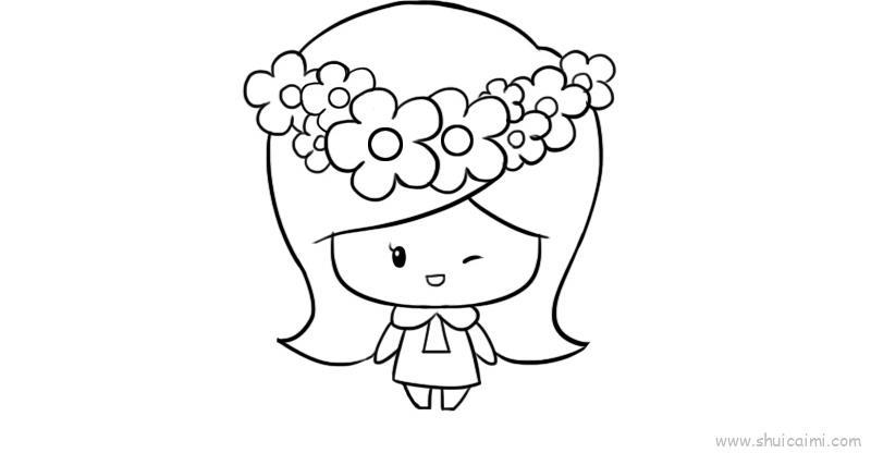 十二星座q版萌图处女座儿童画怎么画 十二星座q版萌图处女座简笔画图片