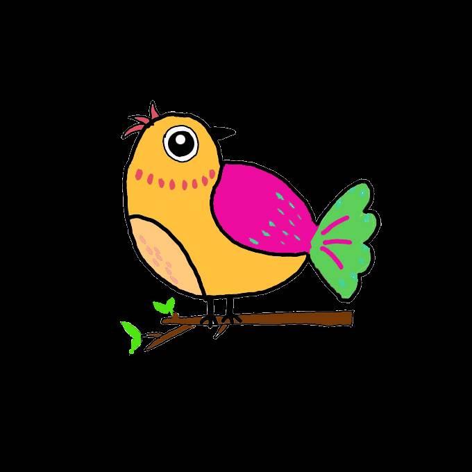 小鸟的简笔画 小鸟的简笔画简单又好看可爱