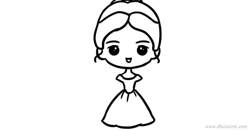 公主儿童画怎么画 公主简笔画图片