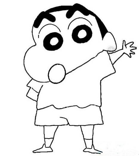 蜡笔小新简笔画 蜡笔小新简笔画可爱