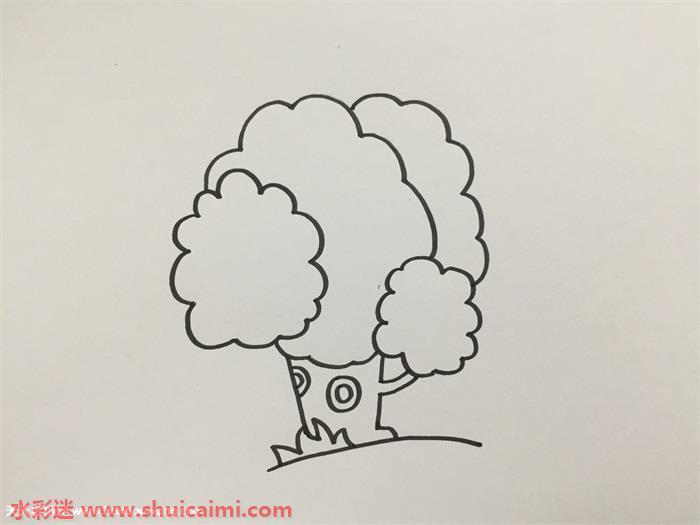 大树怎么画 大树简笔画简单彩色
