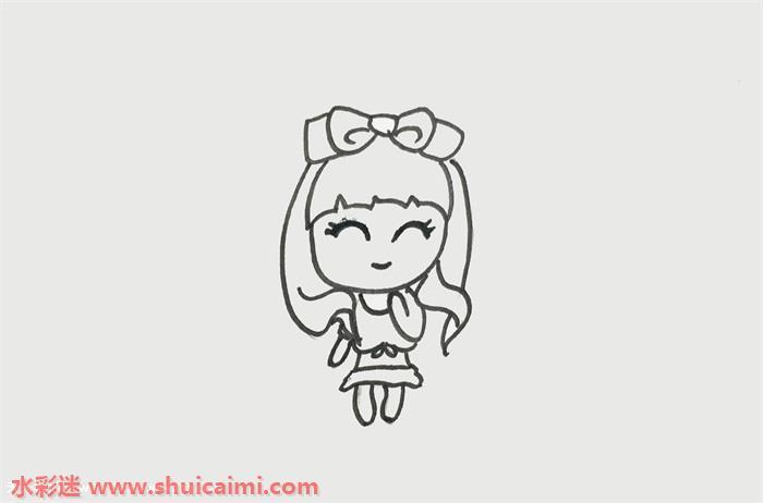 美少女怎么画 美少女简笔画步骤图
