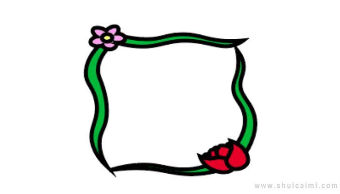 小清新边框花纹简笔画怎么画 小清新边框花纹简笔画简单