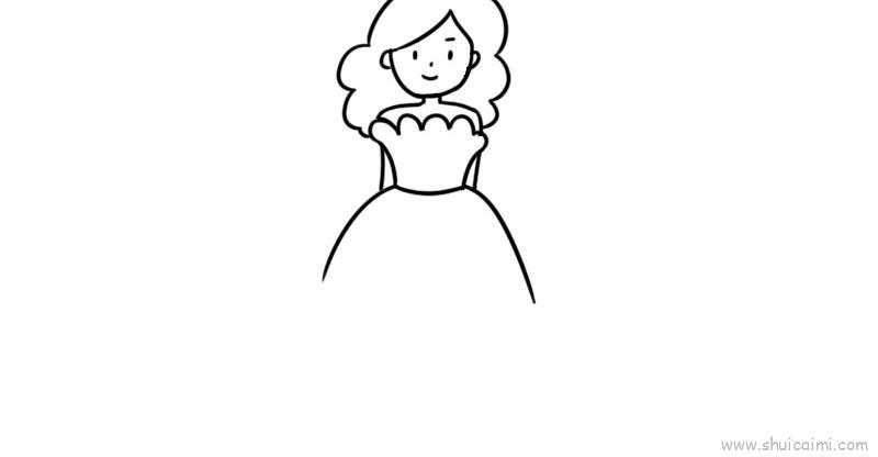 模特服装儿童画怎么画 模特服装简笔画顺序