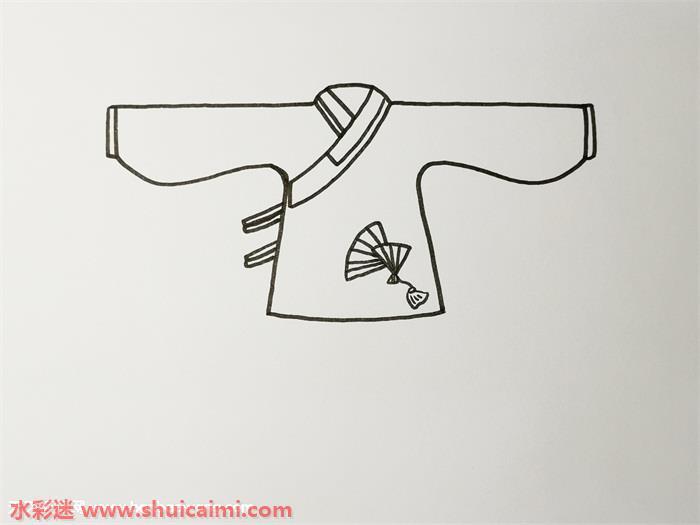 古风衣服怎么画 古风衣服简笔画步骤
