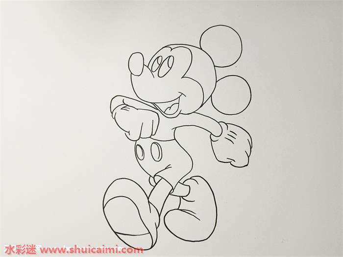 米奇怎么画 米奇简笔画步骤