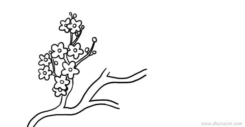 桃花树儿童画怎么画 桃花树简笔画图片大全