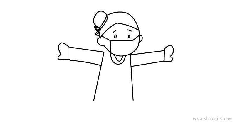 预防肺炎儿童画怎么画 预防肺炎简笔画好看