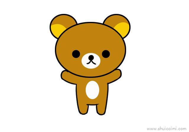 轻松熊儿童画怎么画 轻松熊简笔画图片大全