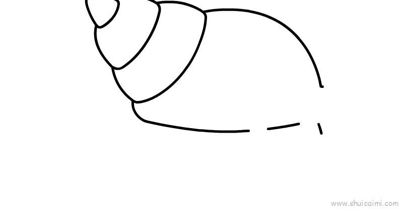 海蜗牛教程儿童画怎么画 海蜗牛教程简笔画顺序