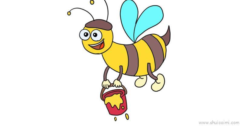 小蜜蜂儿童画怎么画 小蜜蜂简笔画简单
