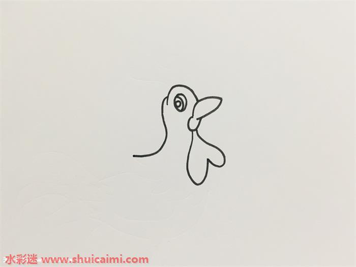 艳丽大公鸡画怎么画 艳丽大公鸡画简笔画图片带颜色