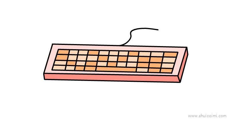 键盘儿童画怎么画 键盘简笔画画法