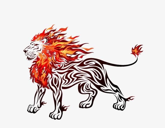 狮子简笔画 狮子简笔画图片彩色