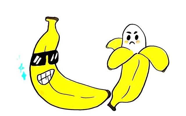 香蕉简笔画 香蕉简笔画幼儿园